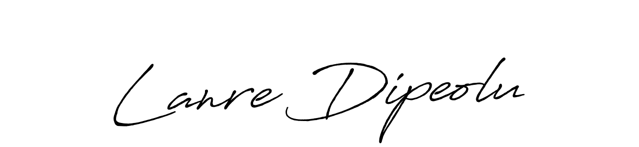 This is the best signature style for the Lanre Dipeolu name. Also you like these signature font (Antro_Vectra_Bolder). Mix name signature. Lanre Dipeolu signature style 7 images and pictures png