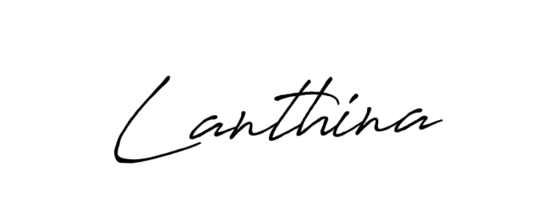 You should practise on your own different ways (Antro_Vectra_Bolder) to write your name (Lanthina) in signature. don't let someone else do it for you. Lanthina signature style 7 images and pictures png