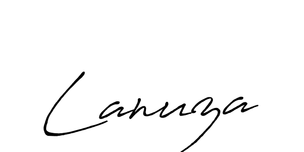 Antro_Vectra_Bolder is a professional signature style that is perfect for those who want to add a touch of class to their signature. It is also a great choice for those who want to make their signature more unique. Get Lanuza name to fancy signature for free. Lanuza signature style 7 images and pictures png