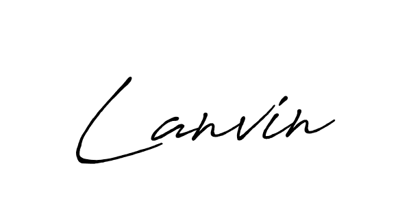 How to make Lanvin signature? Antro_Vectra_Bolder is a professional autograph style. Create handwritten signature for Lanvin name. Lanvin signature style 7 images and pictures png