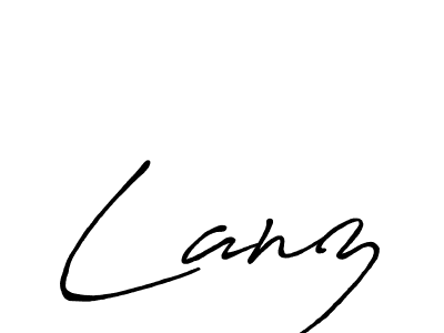 Also You can easily find your signature by using the search form. We will create Lanz name handwritten signature images for you free of cost using Antro_Vectra_Bolder sign style. Lanz signature style 7 images and pictures png