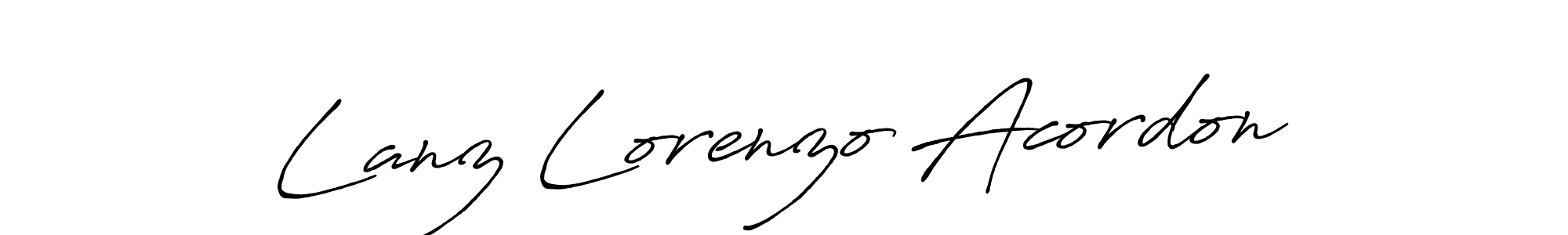 You should practise on your own different ways (Antro_Vectra_Bolder) to write your name (Lanz Lorenzo Acordon) in signature. don't let someone else do it for you. Lanz Lorenzo Acordon signature style 7 images and pictures png