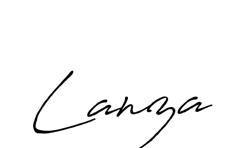 How to make Lanza name signature. Use Antro_Vectra_Bolder style for creating short signs online. This is the latest handwritten sign. Lanza signature style 7 images and pictures png
