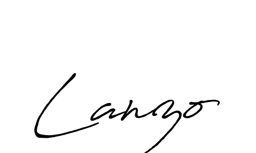 Design your own signature with our free online signature maker. With this signature software, you can create a handwritten (Antro_Vectra_Bolder) signature for name Lanzo. Lanzo signature style 7 images and pictures png