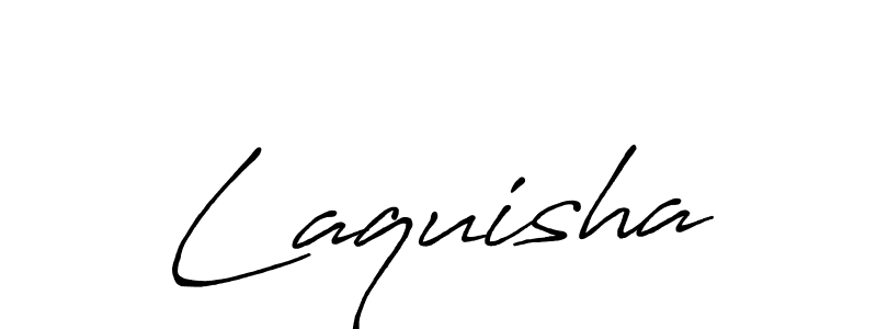 Design your own signature with our free online signature maker. With this signature software, you can create a handwritten (Antro_Vectra_Bolder) signature for name Laquisha. Laquisha signature style 7 images and pictures png