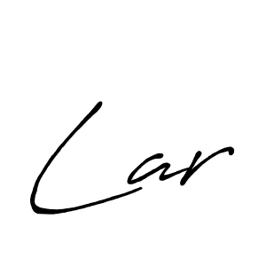 Lar stylish signature style. Best Handwritten Sign (Antro_Vectra_Bolder) for my name. Handwritten Signature Collection Ideas for my name Lar. Lar signature style 7 images and pictures png