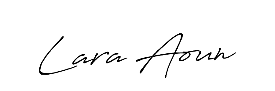 How to make Lara Aoun signature? Antro_Vectra_Bolder is a professional autograph style. Create handwritten signature for Lara Aoun name. Lara Aoun signature style 7 images and pictures png