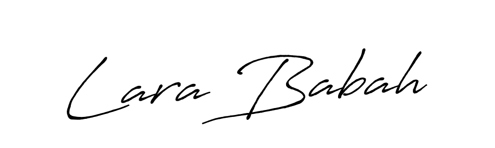 Design your own signature with our free online signature maker. With this signature software, you can create a handwritten (Antro_Vectra_Bolder) signature for name Lara Babah. Lara Babah signature style 7 images and pictures png