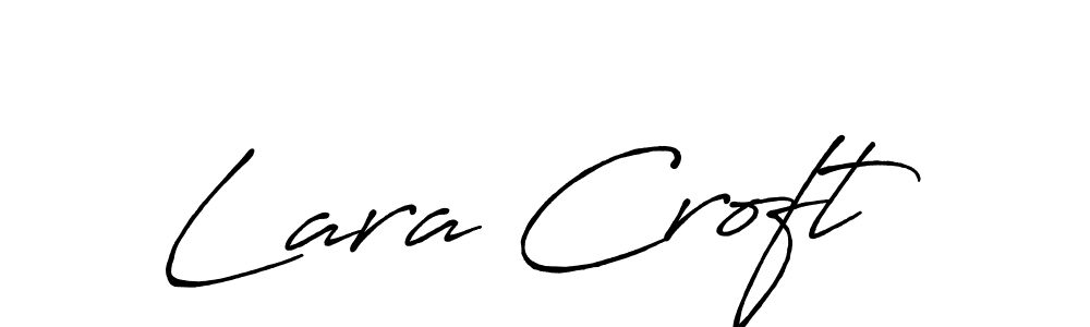Use a signature maker to create a handwritten signature online. With this signature software, you can design (Antro_Vectra_Bolder) your own signature for name Lara Croft. Lara Croft signature style 7 images and pictures png