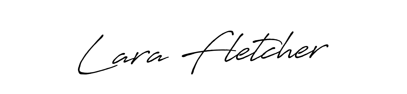 Design your own signature with our free online signature maker. With this signature software, you can create a handwritten (Antro_Vectra_Bolder) signature for name Lara Fletcher. Lara Fletcher signature style 7 images and pictures png