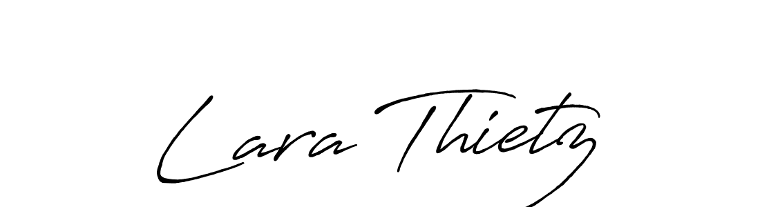 Make a beautiful signature design for name Lara Thietz. With this signature (Antro_Vectra_Bolder) style, you can create a handwritten signature for free. Lara Thietz signature style 7 images and pictures png