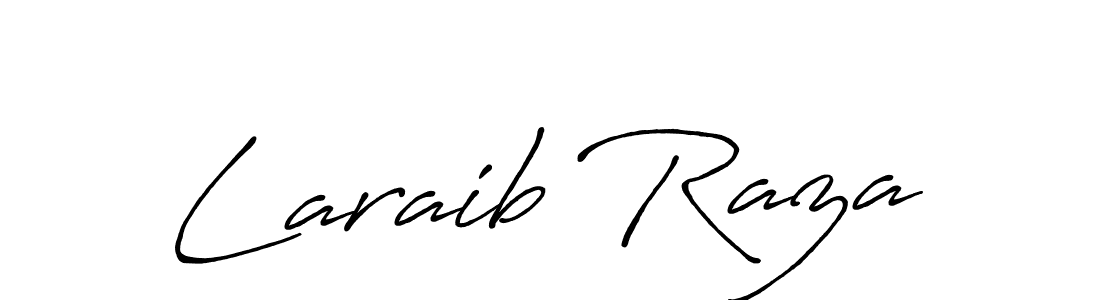 How to make Laraib Raza signature? Antro_Vectra_Bolder is a professional autograph style. Create handwritten signature for Laraib Raza name. Laraib Raza signature style 7 images and pictures png