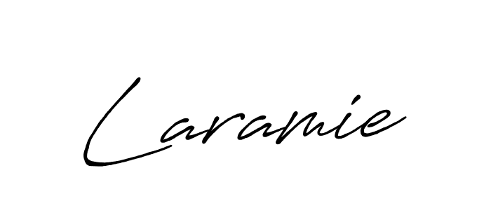 Create a beautiful signature design for name Laramie. With this signature (Antro_Vectra_Bolder) fonts, you can make a handwritten signature for free. Laramie signature style 7 images and pictures png