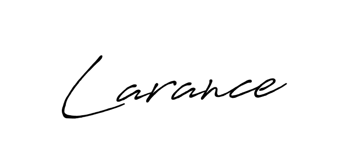 The best way (Antro_Vectra_Bolder) to make a short signature is to pick only two or three words in your name. The name Larance include a total of six letters. For converting this name. Larance signature style 7 images and pictures png