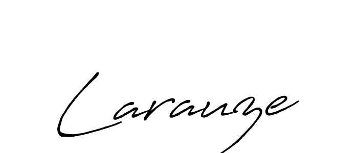 Make a beautiful signature design for name Larauze. With this signature (Antro_Vectra_Bolder) style, you can create a handwritten signature for free. Larauze signature style 7 images and pictures png