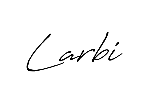 Once you've used our free online signature maker to create your best signature Antro_Vectra_Bolder style, it's time to enjoy all of the benefits that Larbi name signing documents. Larbi signature style 7 images and pictures png