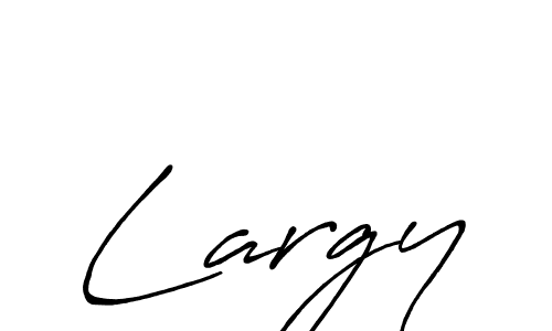 How to make Largy signature? Antro_Vectra_Bolder is a professional autograph style. Create handwritten signature for Largy name. Largy signature style 7 images and pictures png