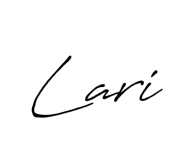 Lari stylish signature style. Best Handwritten Sign (Antro_Vectra_Bolder) for my name. Handwritten Signature Collection Ideas for my name Lari. Lari signature style 7 images and pictures png