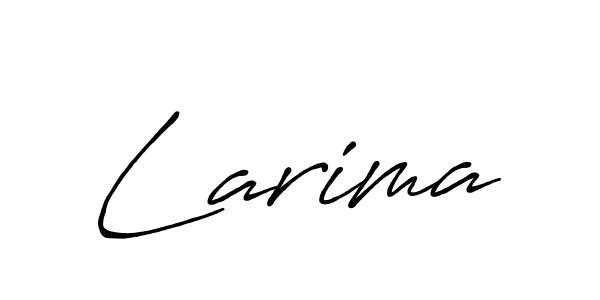 Design your own signature with our free online signature maker. With this signature software, you can create a handwritten (Antro_Vectra_Bolder) signature for name Larima. Larima signature style 7 images and pictures png