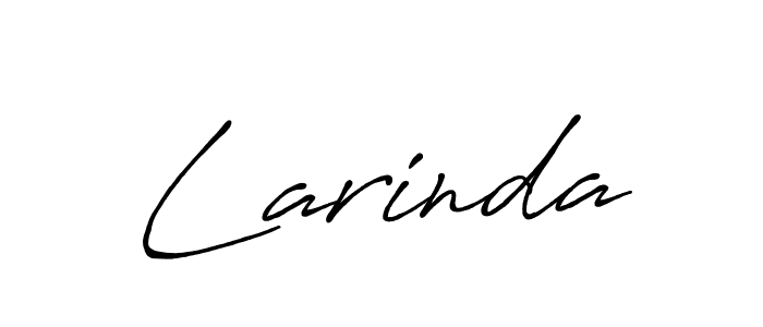 It looks lik you need a new signature style for name Larinda. Design unique handwritten (Antro_Vectra_Bolder) signature with our free signature maker in just a few clicks. Larinda signature style 7 images and pictures png