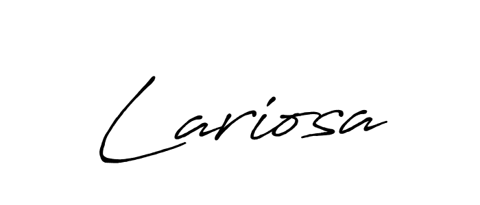 How to make Lariosa name signature. Use Antro_Vectra_Bolder style for creating short signs online. This is the latest handwritten sign. Lariosa signature style 7 images and pictures png