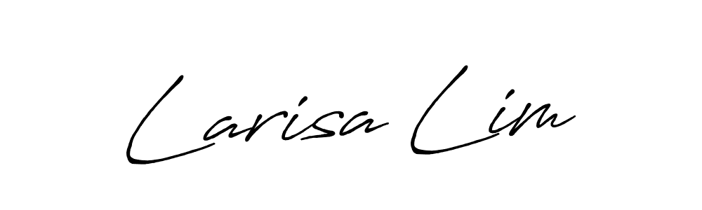 if you are searching for the best signature style for your name Larisa Lim. so please give up your signature search. here we have designed multiple signature styles  using Antro_Vectra_Bolder. Larisa Lim signature style 7 images and pictures png