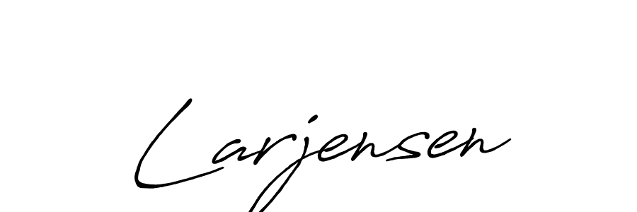 Design your own signature with our free online signature maker. With this signature software, you can create a handwritten (Antro_Vectra_Bolder) signature for name Larjensen. Larjensen signature style 7 images and pictures png