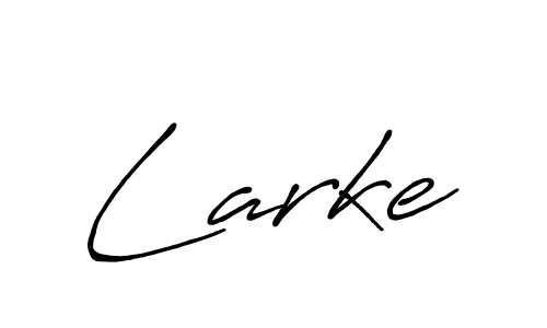 Make a beautiful signature design for name Larke. With this signature (Antro_Vectra_Bolder) style, you can create a handwritten signature for free. Larke signature style 7 images and pictures png