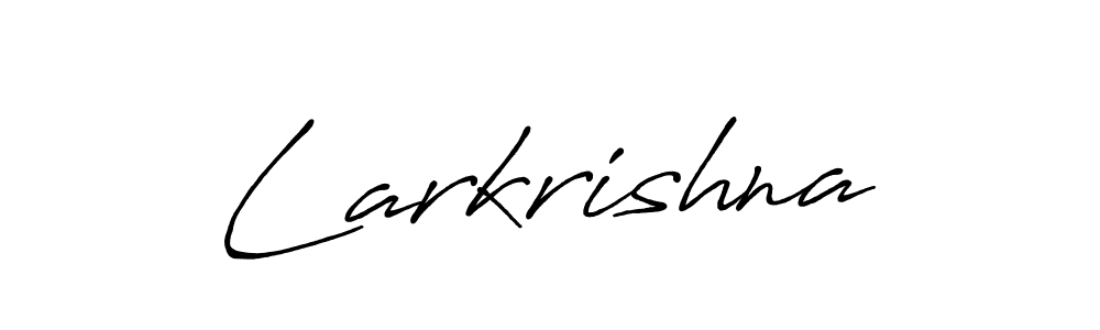 How to Draw Larkrishna signature style? Antro_Vectra_Bolder is a latest design signature styles for name Larkrishna. Larkrishna signature style 7 images and pictures png