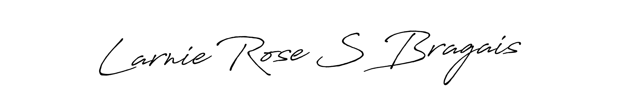 Make a beautiful signature design for name Larnie Rose S Bragais. With this signature (Antro_Vectra_Bolder) style, you can create a handwritten signature for free. Larnie Rose S Bragais signature style 7 images and pictures png