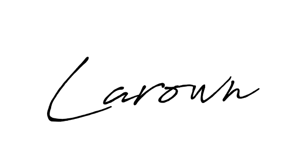 How to Draw Larown signature style? Antro_Vectra_Bolder is a latest design signature styles for name Larown. Larown signature style 7 images and pictures png