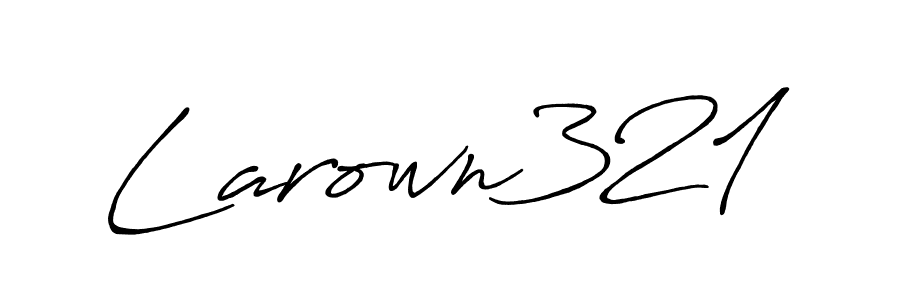 How to make Larown321 name signature. Use Antro_Vectra_Bolder style for creating short signs online. This is the latest handwritten sign. Larown321 signature style 7 images and pictures png