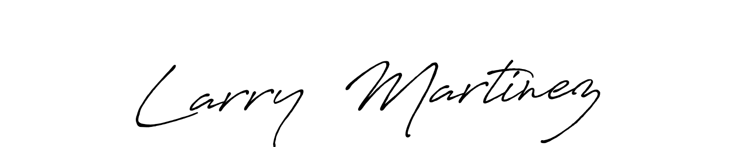 How to make Larry  Martinez name signature. Use Antro_Vectra_Bolder style for creating short signs online. This is the latest handwritten sign. Larry  Martinez signature style 7 images and pictures png