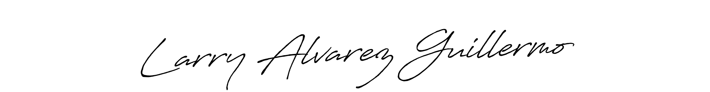 How to make Larry Alvarez Guillermo name signature. Use Antro_Vectra_Bolder style for creating short signs online. This is the latest handwritten sign. Larry Alvarez Guillermo signature style 7 images and pictures png