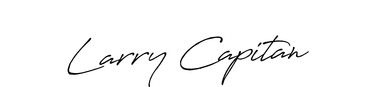 How to make Larry Capitan signature? Antro_Vectra_Bolder is a professional autograph style. Create handwritten signature for Larry Capitan name. Larry Capitan signature style 7 images and pictures png