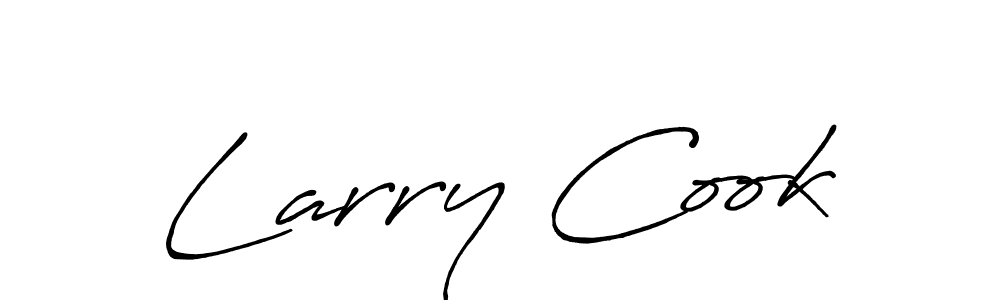 How to make Larry Cook name signature. Use Antro_Vectra_Bolder style for creating short signs online. This is the latest handwritten sign. Larry Cook signature style 7 images and pictures png