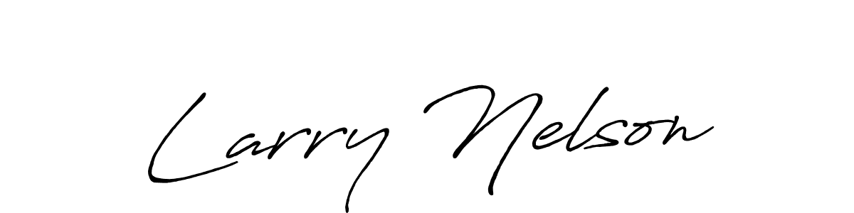 It looks lik you need a new signature style for name Larry Nelson. Design unique handwritten (Antro_Vectra_Bolder) signature with our free signature maker in just a few clicks. Larry Nelson signature style 7 images and pictures png