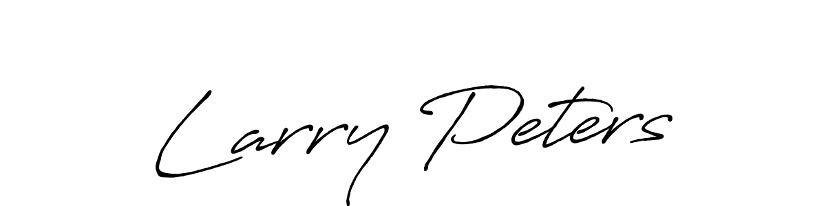 Make a beautiful signature design for name Larry Peters. With this signature (Antro_Vectra_Bolder) style, you can create a handwritten signature for free. Larry Peters signature style 7 images and pictures png