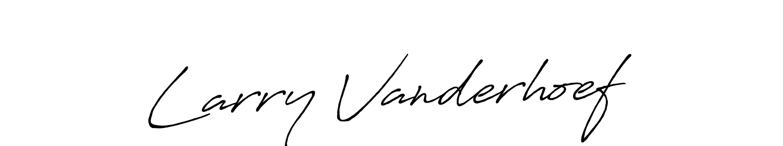 Make a short Larry Vanderhoef signature style. Manage your documents anywhere anytime using Antro_Vectra_Bolder. Create and add eSignatures, submit forms, share and send files easily. Larry Vanderhoef signature style 7 images and pictures png