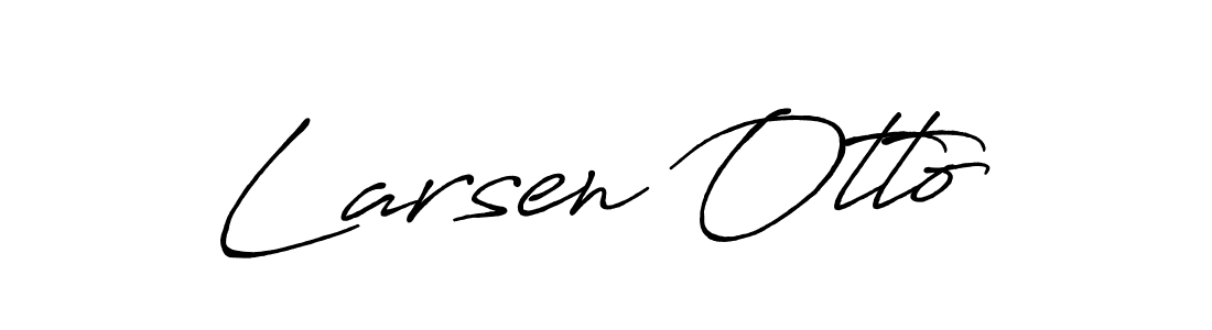 How to make Larsen Otto signature? Antro_Vectra_Bolder is a professional autograph style. Create handwritten signature for Larsen Otto name. Larsen Otto signature style 7 images and pictures png