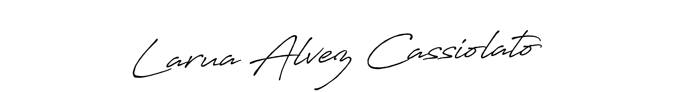 Also we have Larua Alvez Cassiolato name is the best signature style. Create professional handwritten signature collection using Antro_Vectra_Bolder autograph style. Larua Alvez Cassiolato signature style 7 images and pictures png