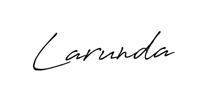 Here are the top 10 professional signature styles for the name Larunda. These are the best autograph styles you can use for your name. Larunda signature style 7 images and pictures png