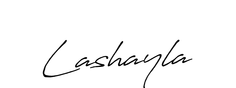 Lashayla stylish signature style. Best Handwritten Sign (Antro_Vectra_Bolder) for my name. Handwritten Signature Collection Ideas for my name Lashayla. Lashayla signature style 7 images and pictures png