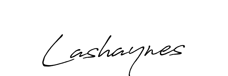 Use a signature maker to create a handwritten signature online. With this signature software, you can design (Antro_Vectra_Bolder) your own signature for name Lashaynes. Lashaynes signature style 7 images and pictures png