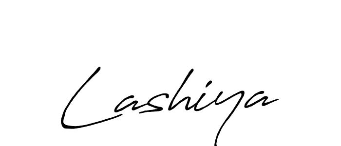 Make a beautiful signature design for name Lashiya. With this signature (Antro_Vectra_Bolder) style, you can create a handwritten signature for free. Lashiya signature style 7 images and pictures png