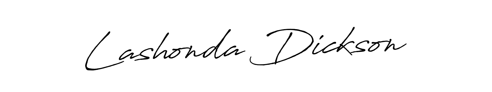 Make a beautiful signature design for name Lashonda Dickson. With this signature (Antro_Vectra_Bolder) style, you can create a handwritten signature for free. Lashonda Dickson signature style 7 images and pictures png