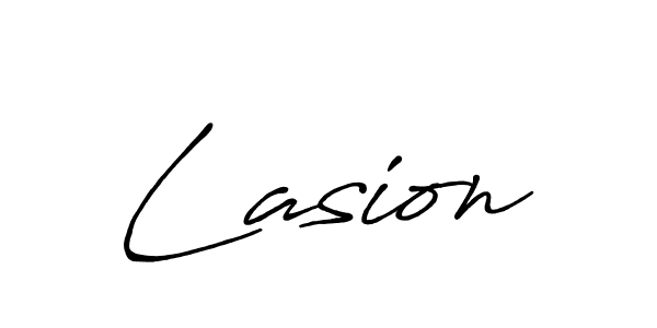 Make a beautiful signature design for name Lasion. With this signature (Antro_Vectra_Bolder) style, you can create a handwritten signature for free. Lasion signature style 7 images and pictures png