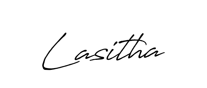 Create a beautiful signature design for name Lasitha. With this signature (Antro_Vectra_Bolder) fonts, you can make a handwritten signature for free. Lasitha signature style 7 images and pictures png