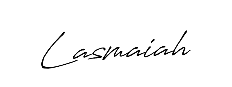 Use a signature maker to create a handwritten signature online. With this signature software, you can design (Antro_Vectra_Bolder) your own signature for name Lasmaiah. Lasmaiah signature style 7 images and pictures png