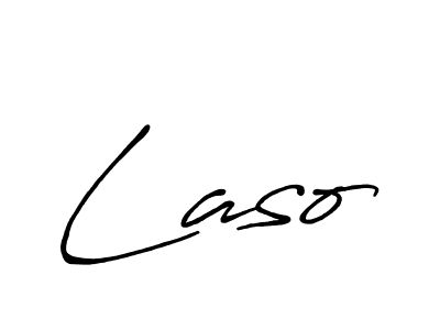 Make a beautiful signature design for name Laso. With this signature (Antro_Vectra_Bolder) style, you can create a handwritten signature for free. Laso signature style 7 images and pictures png